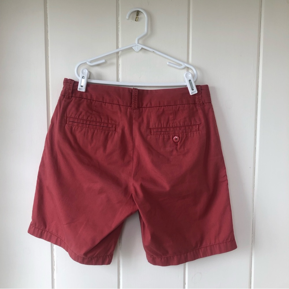 J CREW 8” Dusty Red Chino Shorts - Picture 11 of 11